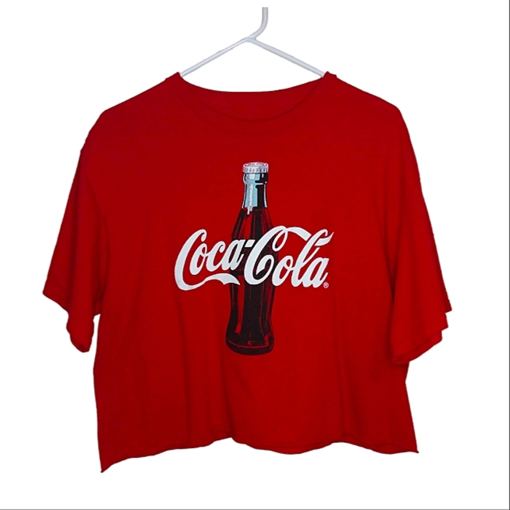 5 for $5‼️ Coca-Cola Retro Inspired Bottle | Red Crop Top Shirt | Back To School